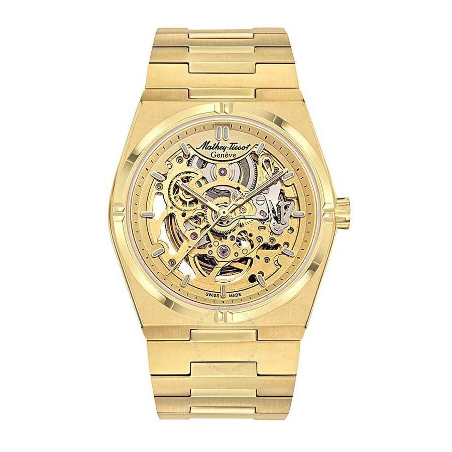 Mathey-Tissot Zeus Skeleton Automatic Champagne Dial Men's Watch H118CFPDI