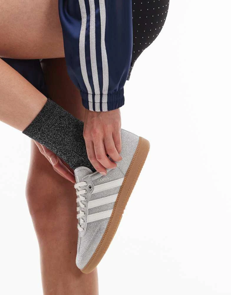 Adidas adidas Originals Disco Samba OG trainers in silver glitter Exclusive at ASOS 3