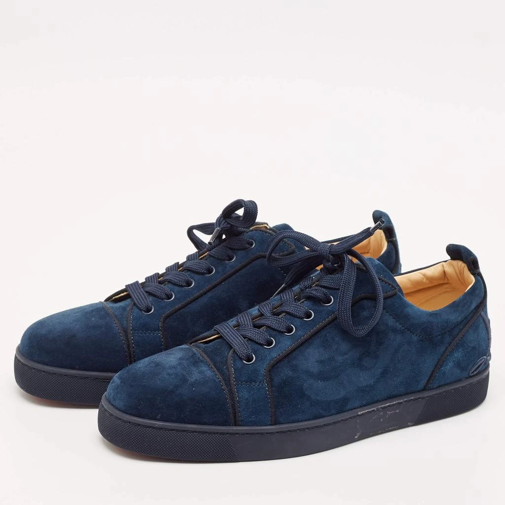 Christian Louboutin Christian Louboutin Navy Blue Suede Fun Louis Junior Sneakers Size 43.5 2