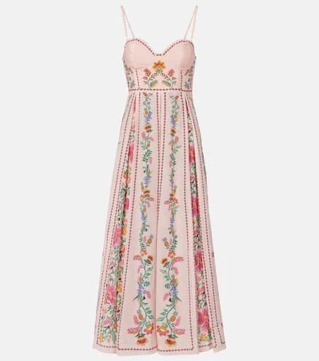 Farm Rio Floral cotton-blend maxi dress 1