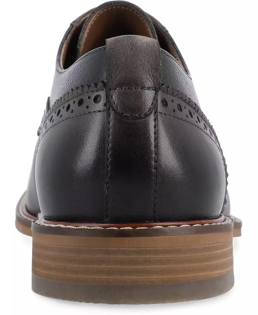 Thomas & Vine Men's Clayton Plain Toe Brogue Derby Shoe 3