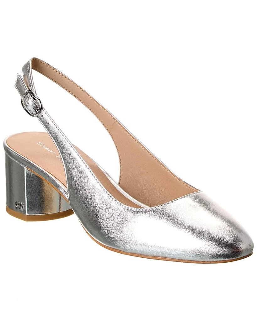 Stuart Weitzman Bridgt 50 Leather Slingback Pump 1