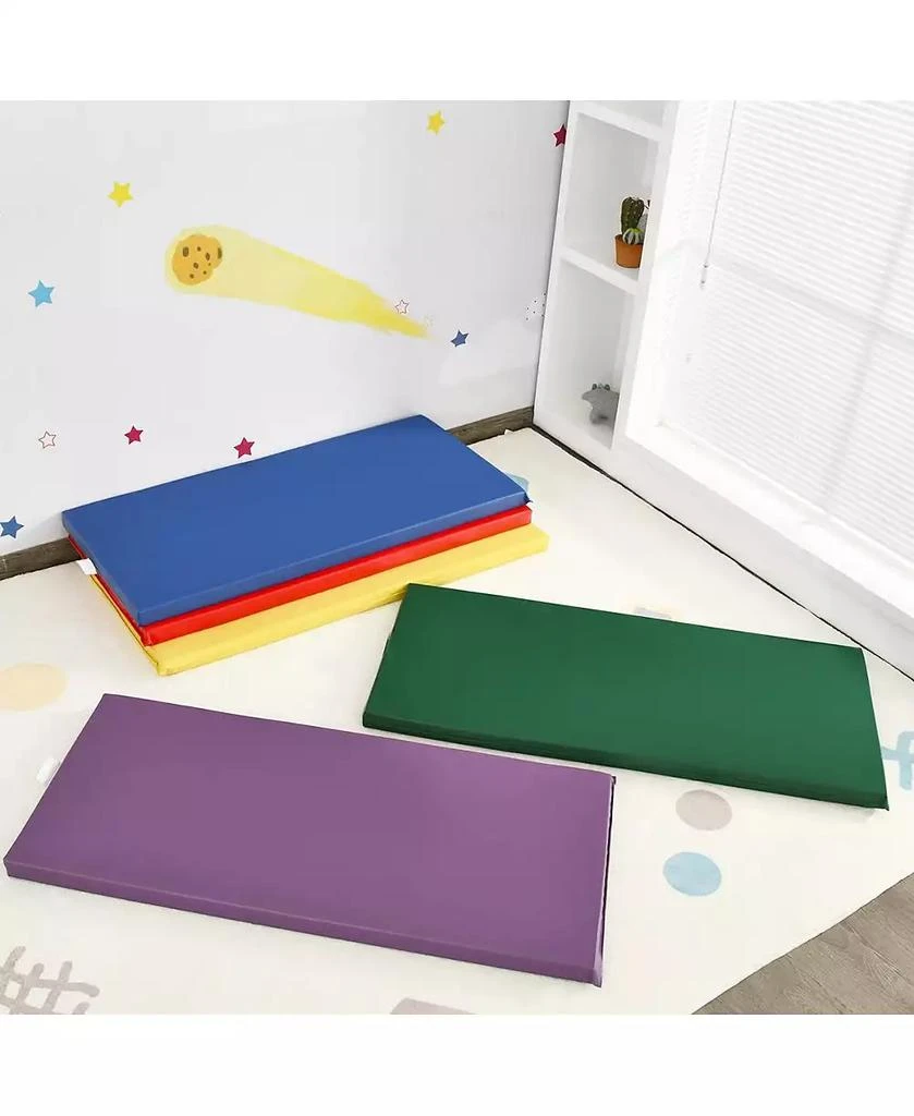 VEBREDA 5 Pack 2 Inch Toddler Thick Rainbow Rest Nap Mats 8