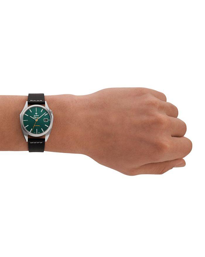 ZODIAC Dress Olympos Automatic Leather Watch, 37mm