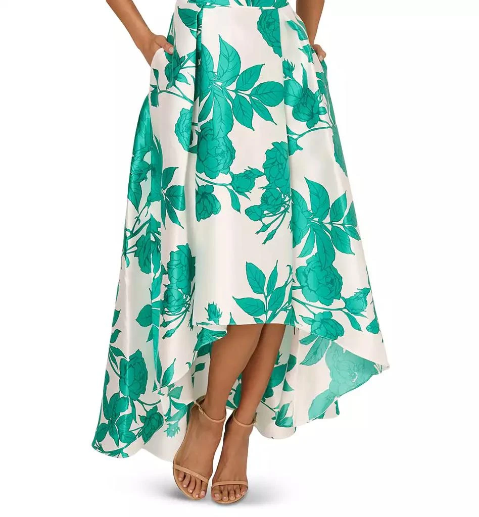 Adrianna Papell Women's High-Low Floral-Print Gown 4