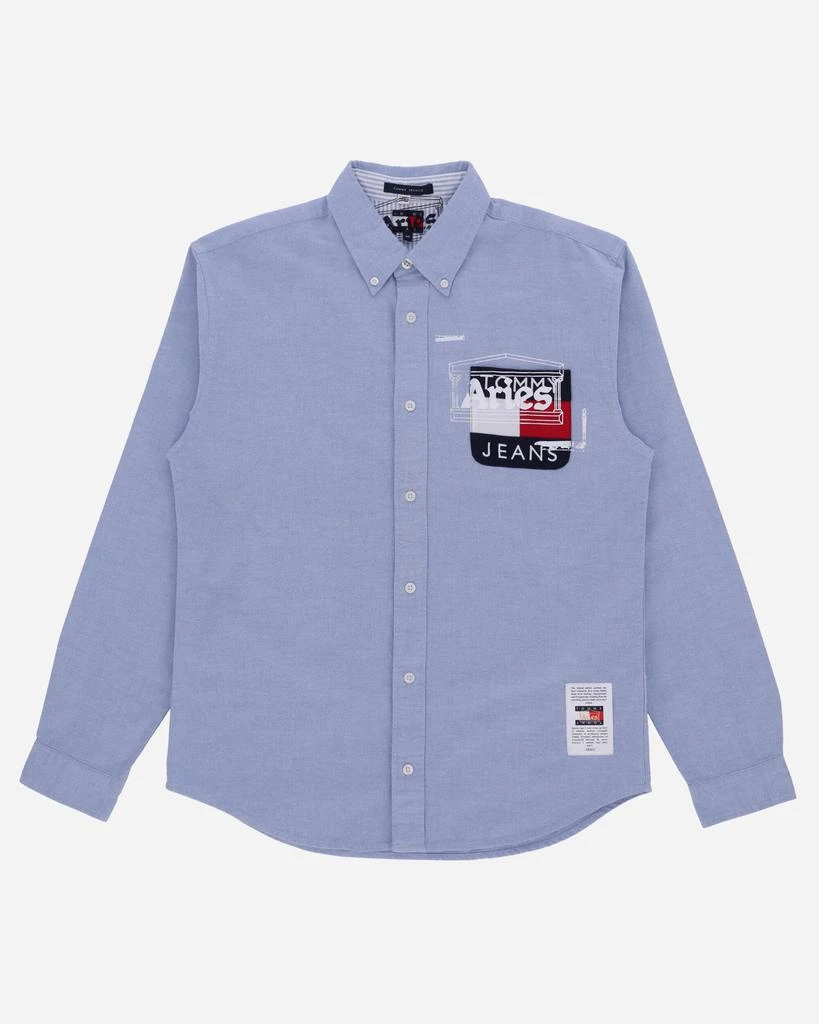Aries Tommy x Aries Remade: Overprinted Pocket Shirt Blue 1