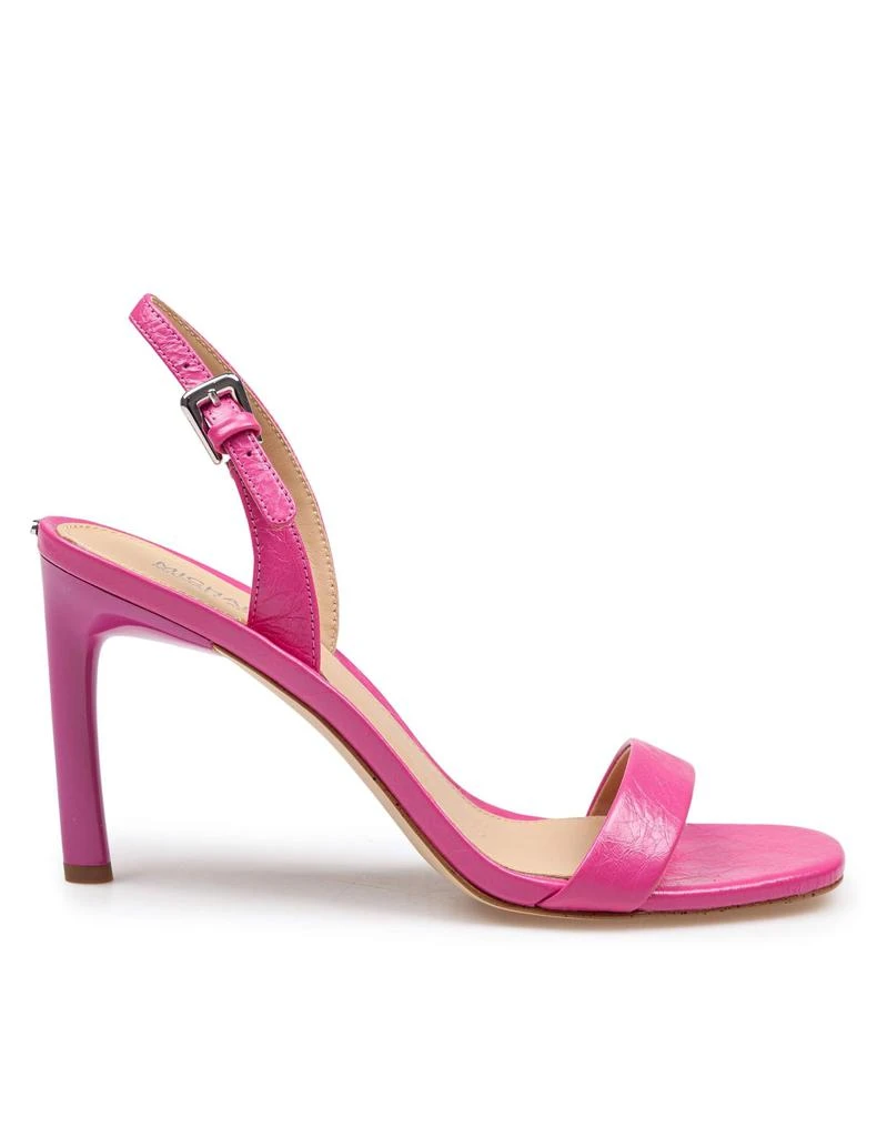 Michael Kors Kasia Leather Sandal Fuchsia Color 1
