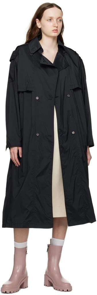 Moncler Black Deva Trench Coat 4