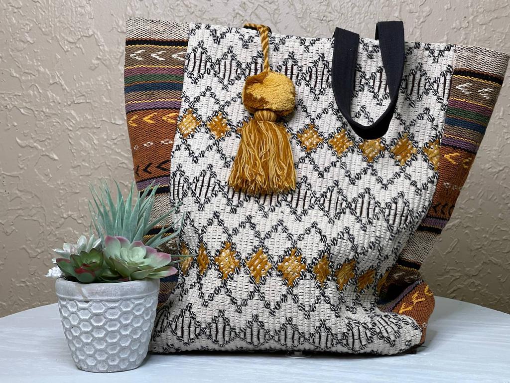 Panache Boho Tote In Cream
