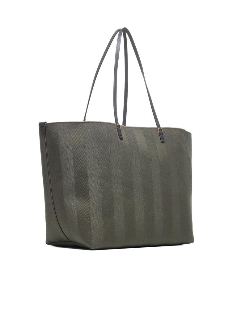 【関税&送料込】Fendi Roll Large Pequin Jacquar Large Roll Reversible shopper FF fabric Designer Tote Bag