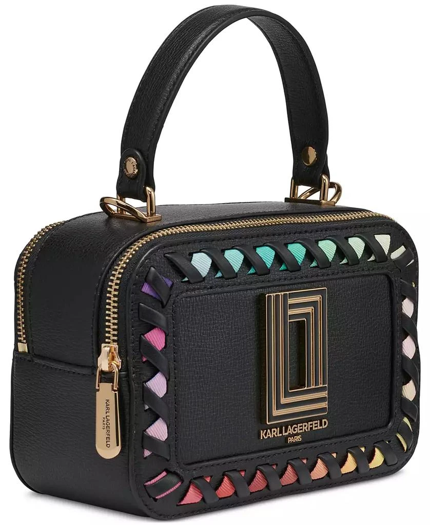 Karl Lagerfeld Paris Simone Camera Crossbody with Rainbow Stitching 3