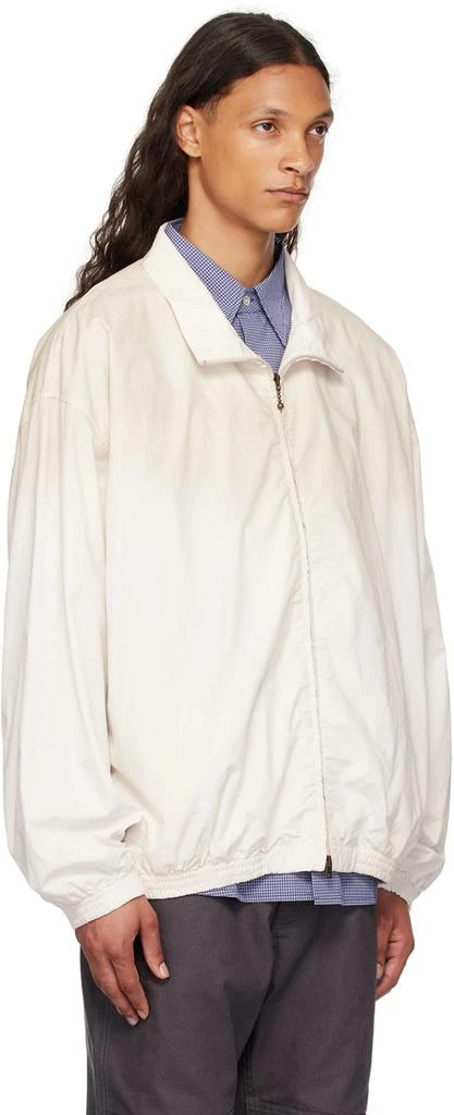 Acne Studios Off-White Printed Logo Zipper Jacket 2