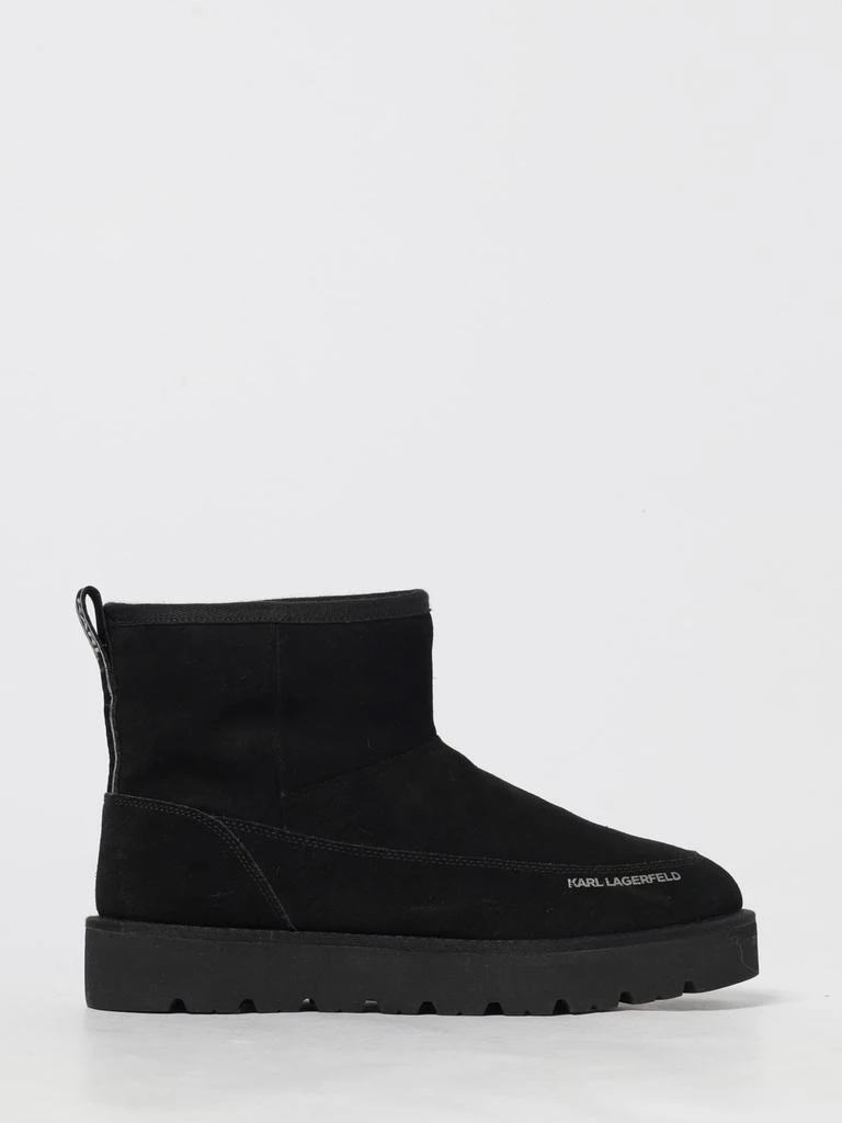 Karl Lagerfeld Paris Suede Harness Back Zip Closure Mens Boots Size 10 Nwt Karl Lagerfeld Paris Men main image 3