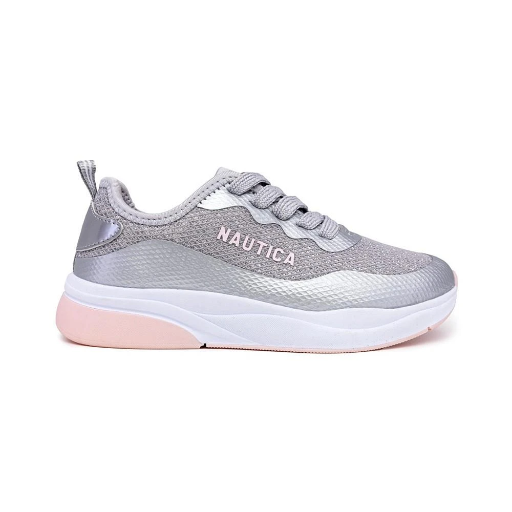 Nautica Big Girls Tupple Casual Glitter Lace Up Sneakers 2