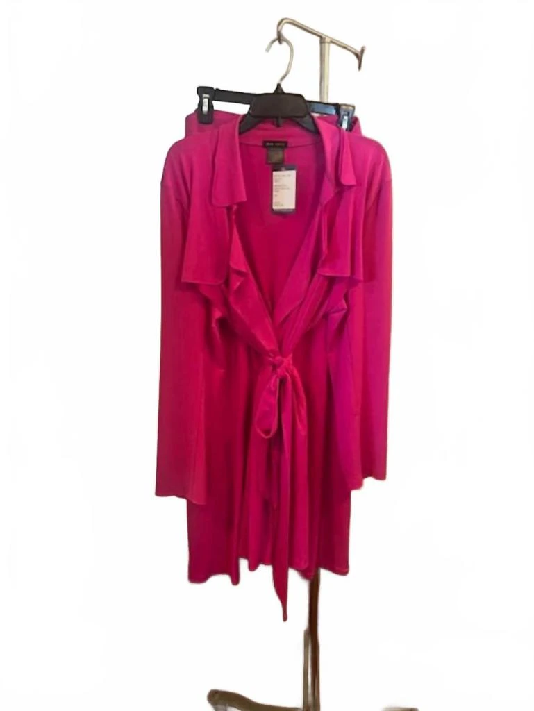eva varro Women's Trench Jacket And Pants In Neon Pink