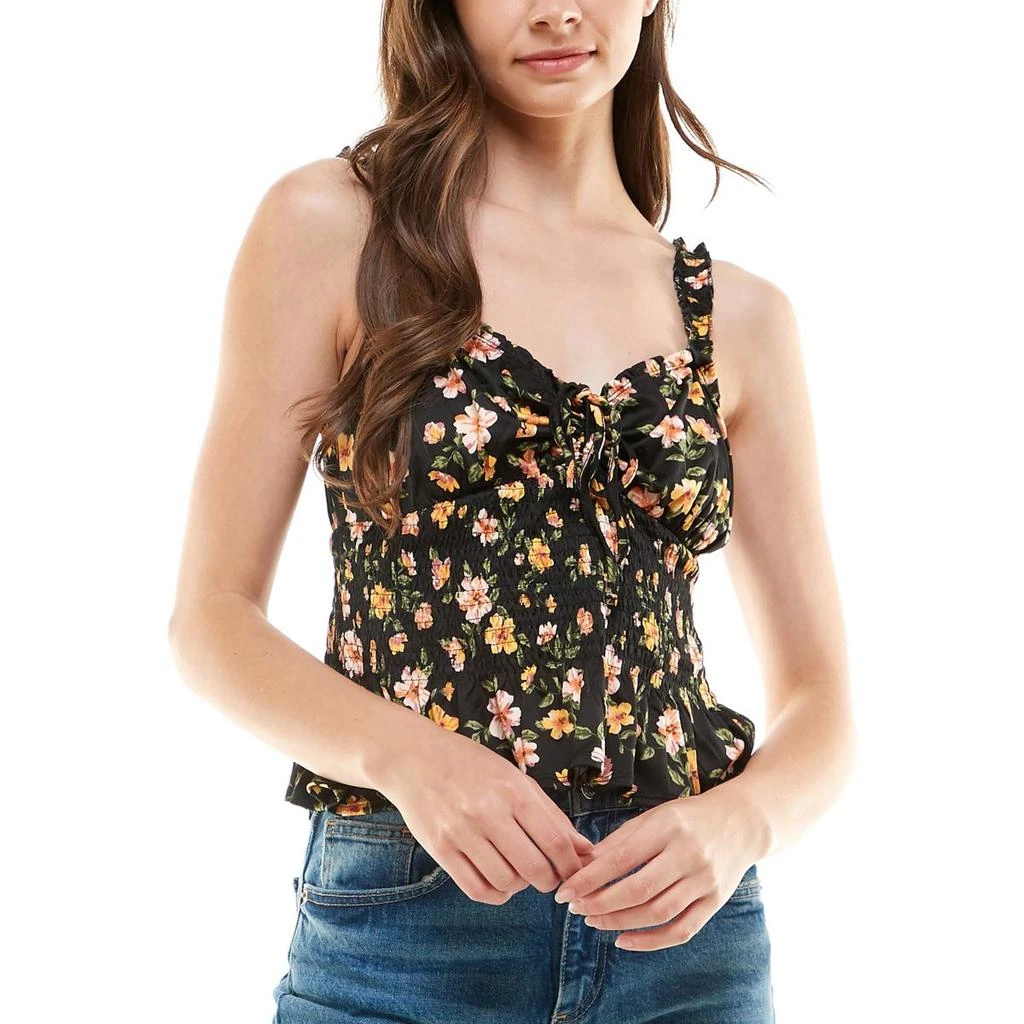 Derek Heart Womens Floral Cropped Peplum Top 3
