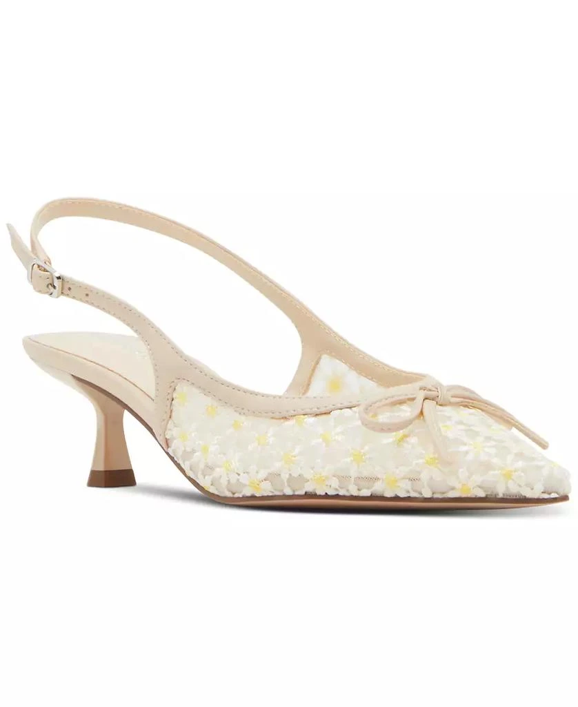Madden Girl Vogue-M Kitten-Heel Slingback Bow Pumps 1