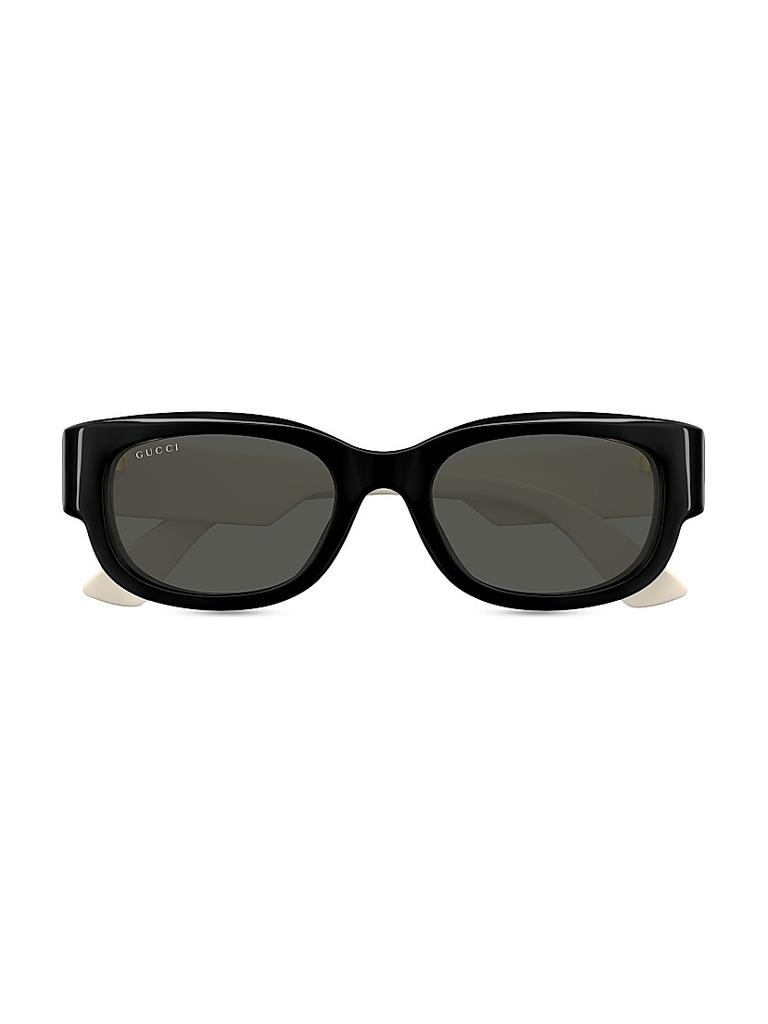 Gucci Oblique 54MM Round Sunglasses