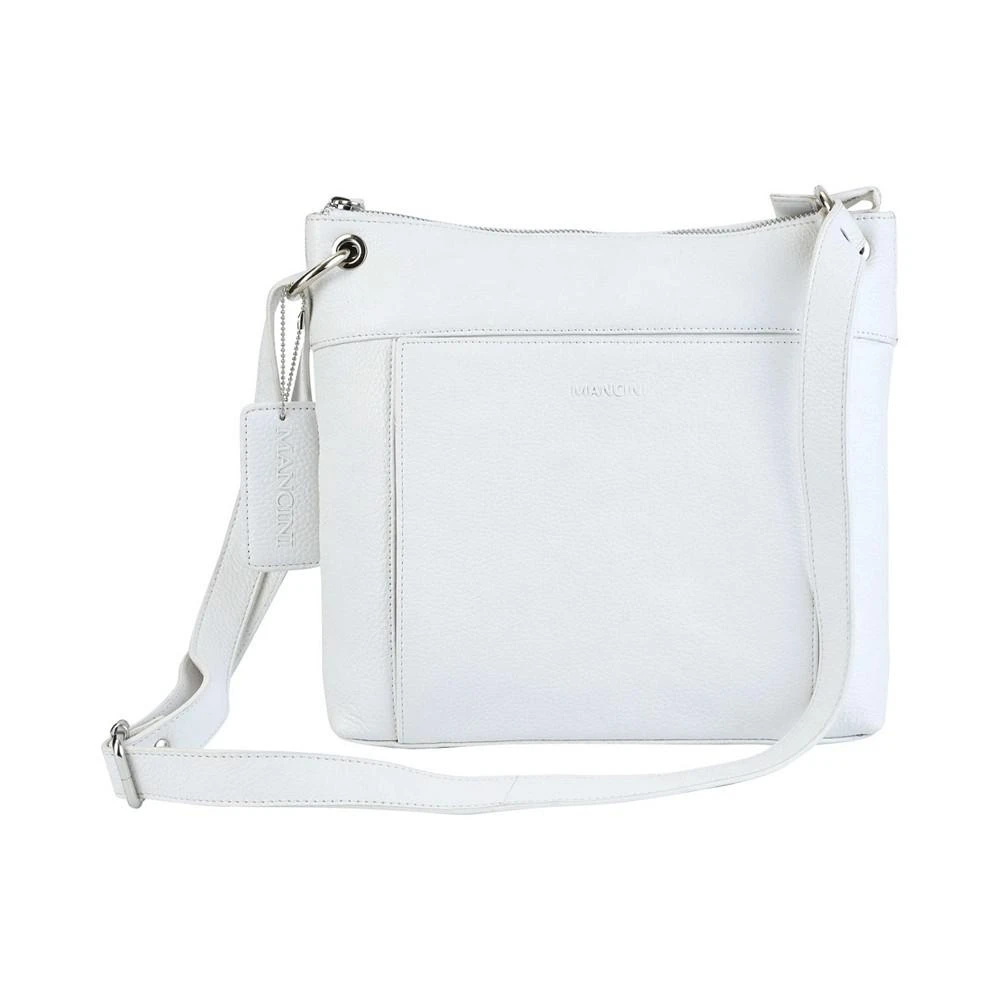 Mancini Pebble Trish Leather Crossbody Handbag with Organizer