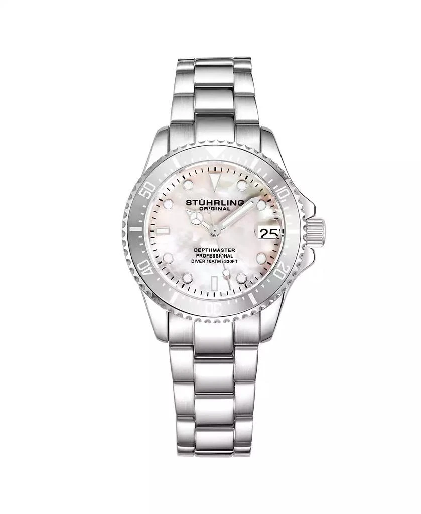 Stuhrling Women's Diver Depth master 3950L Quartz 32mm Fashion Watch 1