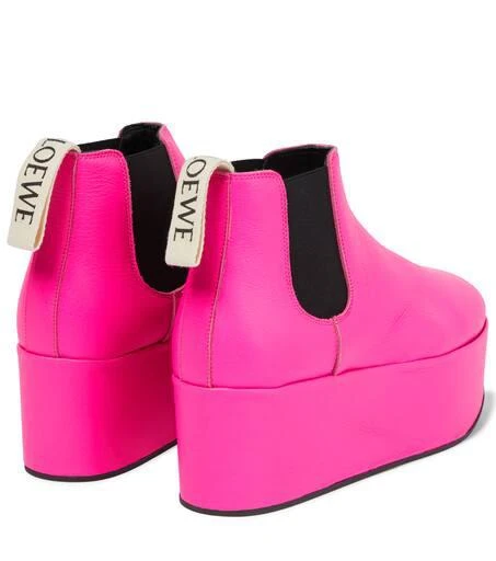 Loewe Leather platform Chelsea boots 3