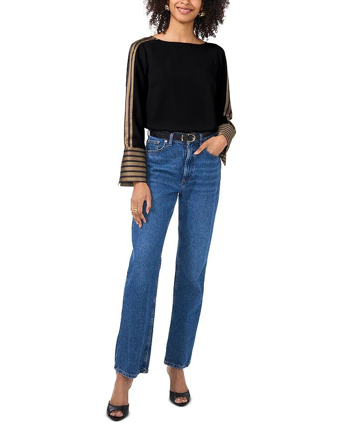 Vince Camuto Boat Neck Extended Cuff Shirt 2