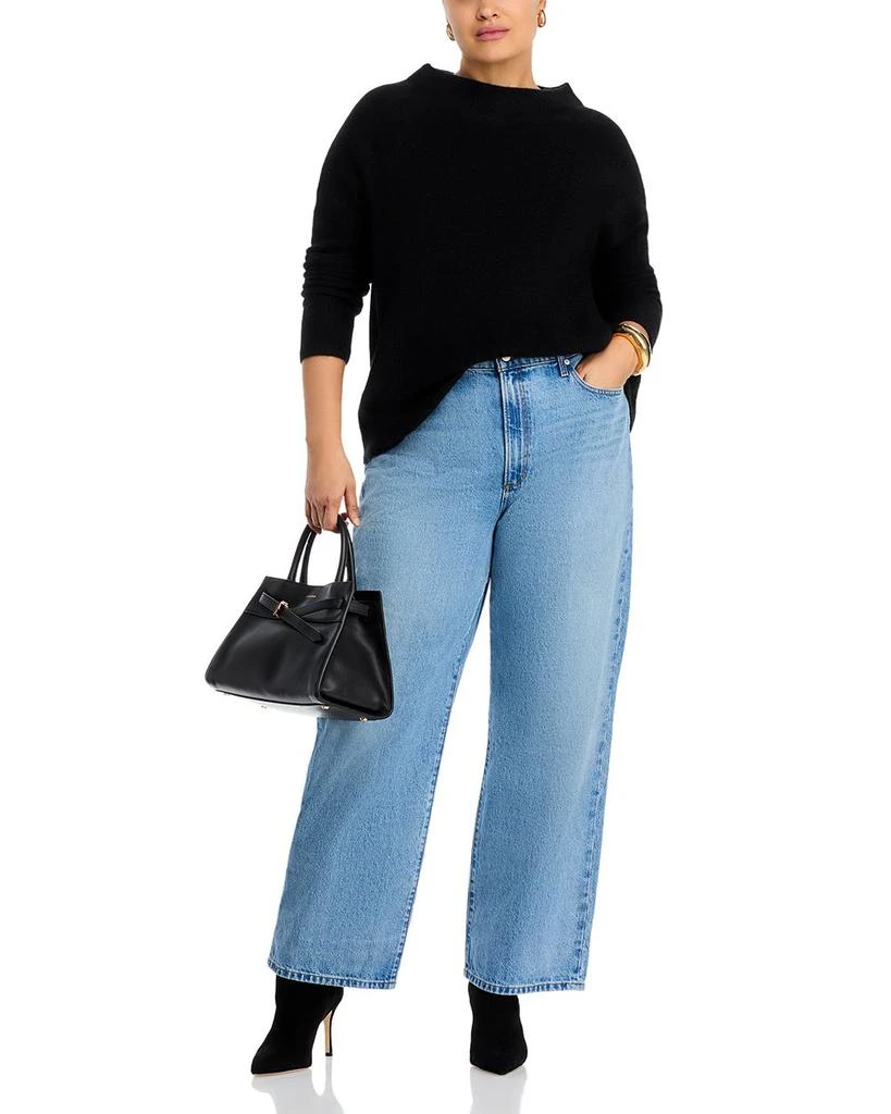 Bloomingdale's Mock Neck Brushed Cashmere Sweater - Exclusive 6