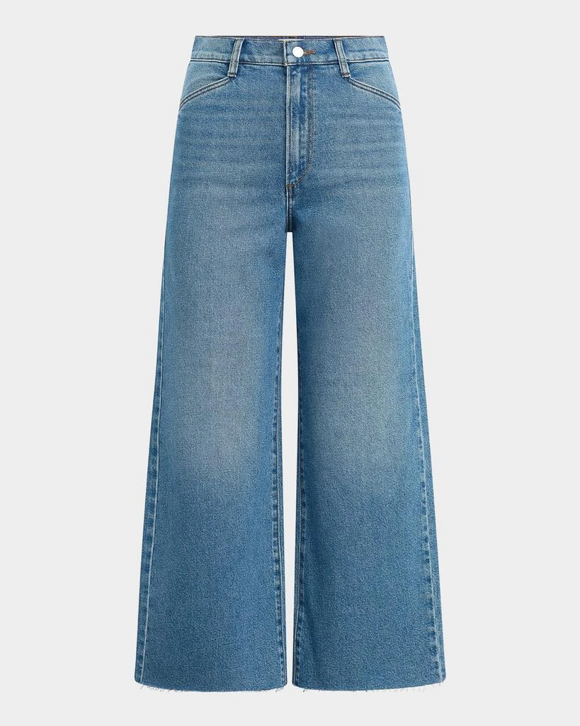 Favorite Daughter The Mischa Super High-Rise Wide Cropped Jeans