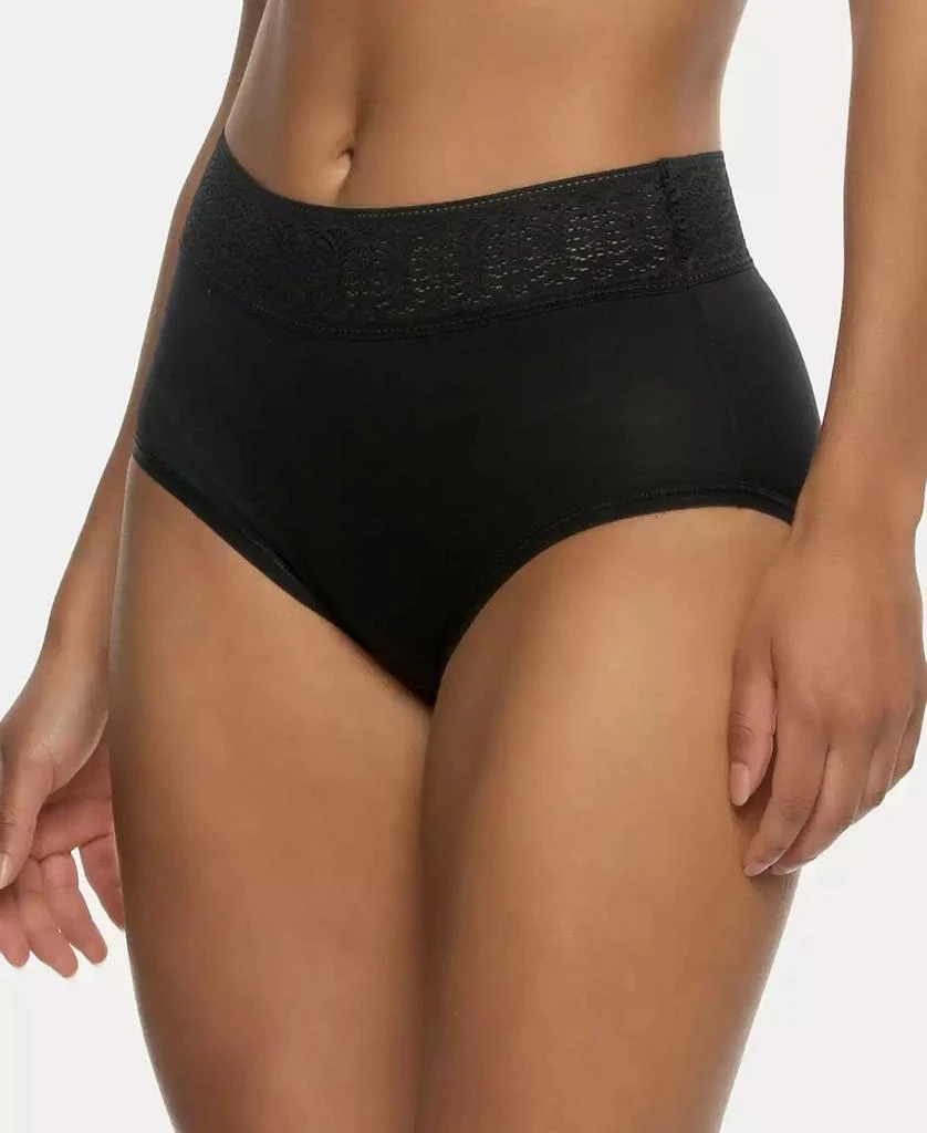 Felina Women's Serene Modal and Lace Brief Underwear 1