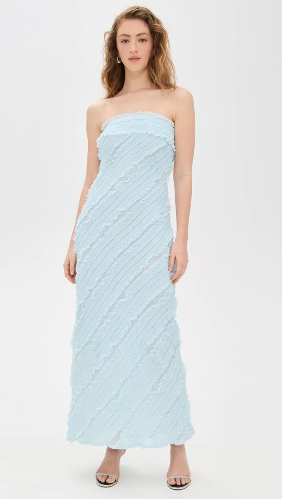 Endless Rose Strapless Ruffled Maxi Dress 6