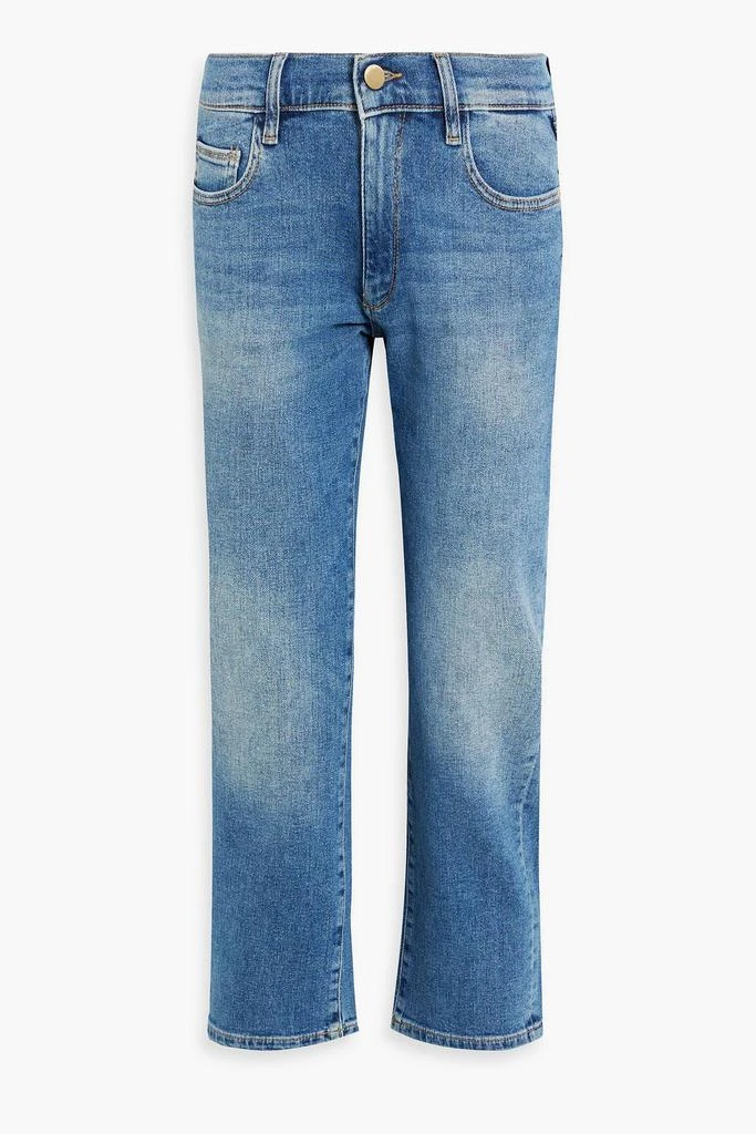 DL1961 Riley cropped faded boyfriend jeans 1