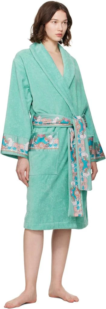 Versace Blue Coral Theatre Bathrobe 4