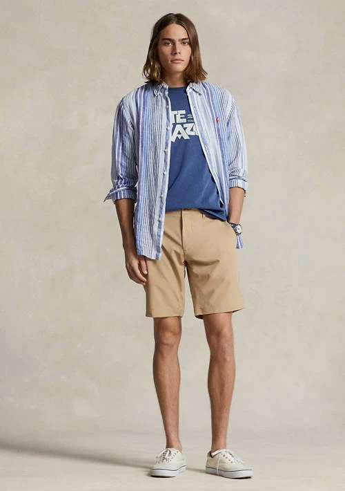 Ralph Lauren Ralph Lauren 9 5 Inch Stretch Dobby Beach Shorts 4