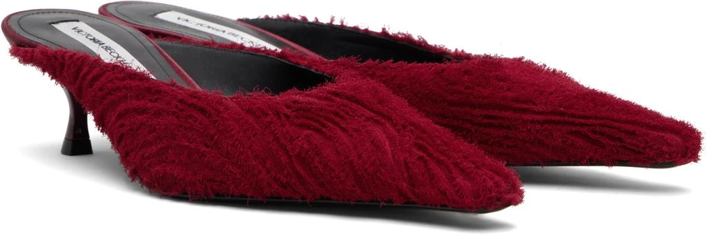 Victoria Beckham Red Sloan Mules 4