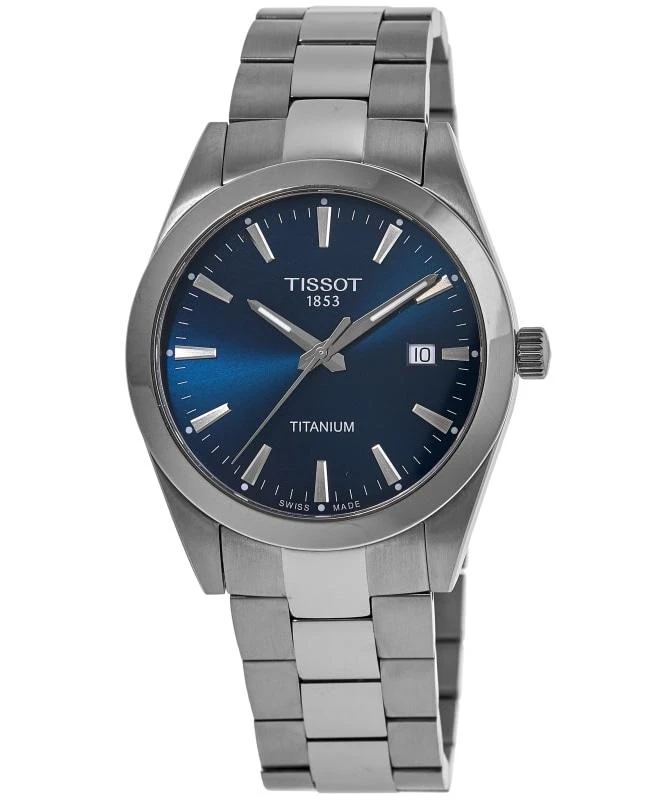Tissot Tissot Gentleman Quartz Blue Dial Titanium Men's Watch T127.410.44.041.00-SD 1