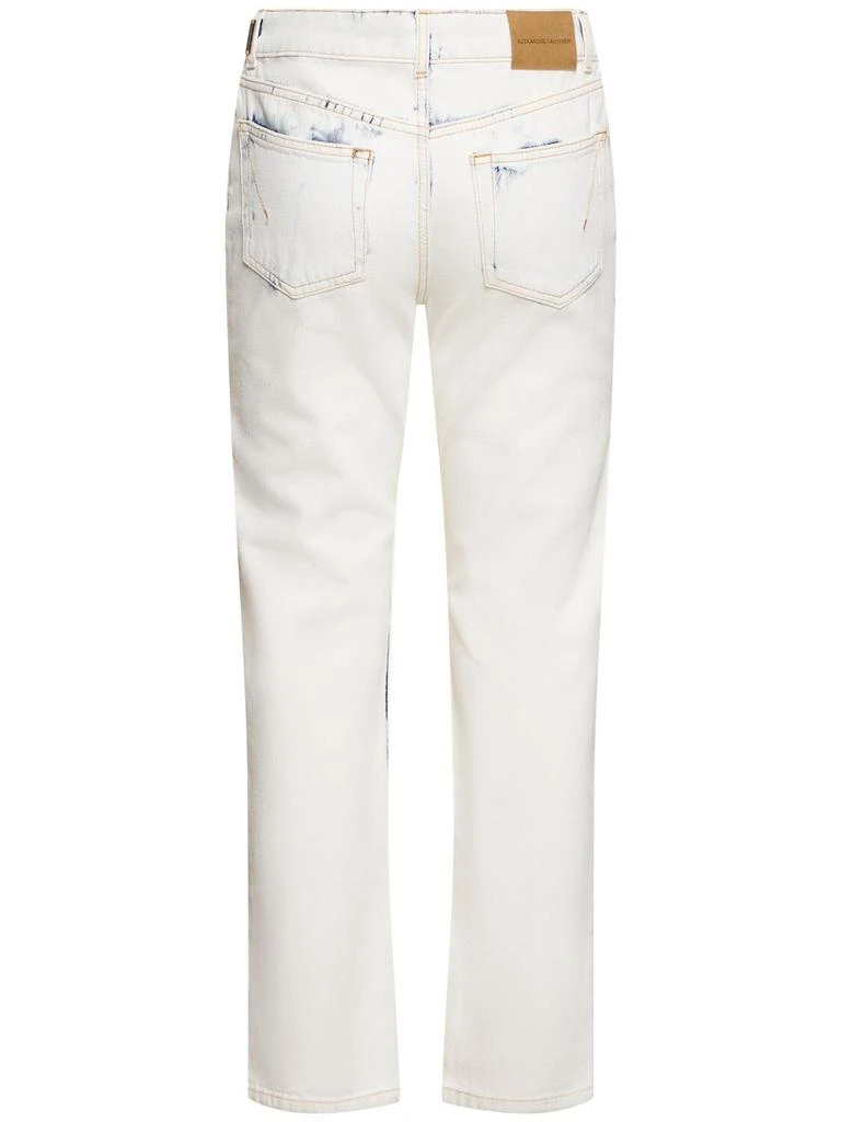 Alexandre Vauthier Mid Rise Denim Straight Jeans 4