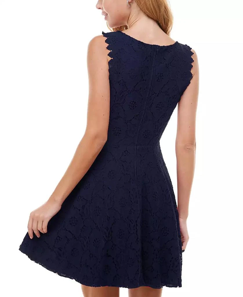 City Studios Juniors' Lace Fit & Flare Dress 2