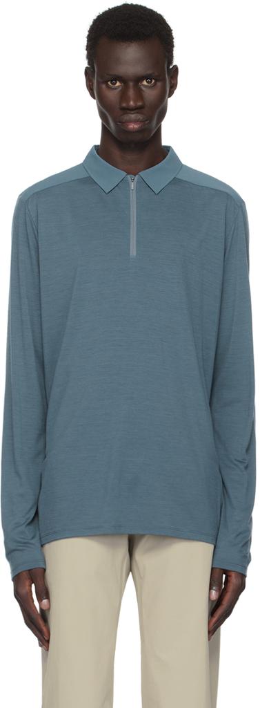 Veilance Blue Frame Polo