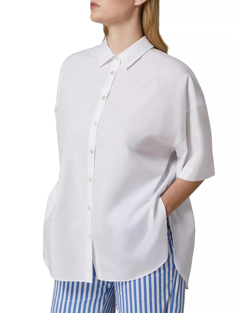 Marina Rinaldi Harry Poplin Elbow-Sleeve Shirt 3