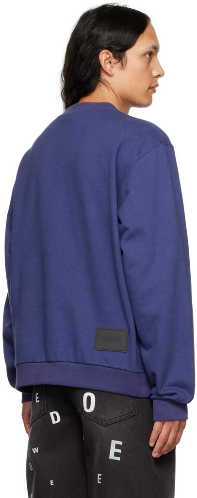 We11done Navy Crewneck Sweatshirt 3