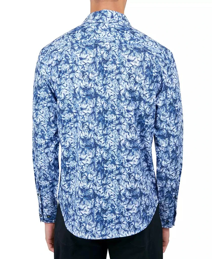 Society of Threads Men's Regular-Fit Non-Iron Performance Stretch Rose-Print Button-Down Shirt 2