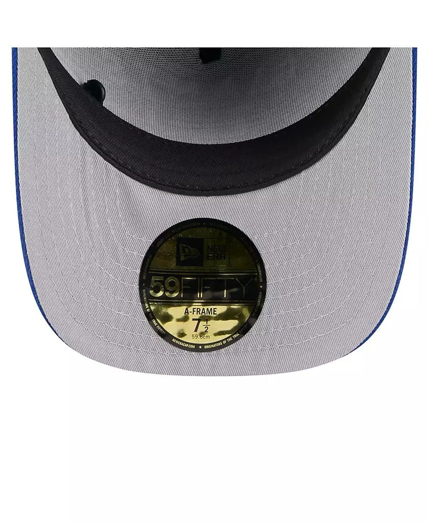 New Era Men's Black/Royal New York Giants 2025 NFL Draft On Stage A-Frame 59FIFTY Fitted Hat 2