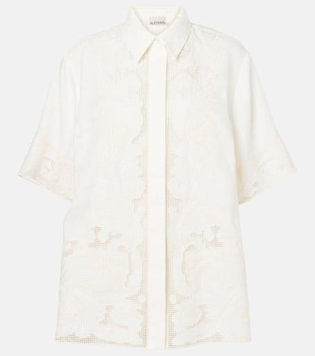 Alémais Embroidered linen shirt