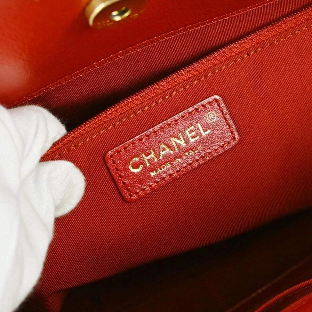 Chanel Chanel Red Lambskin Drawstring Tote Bag 6