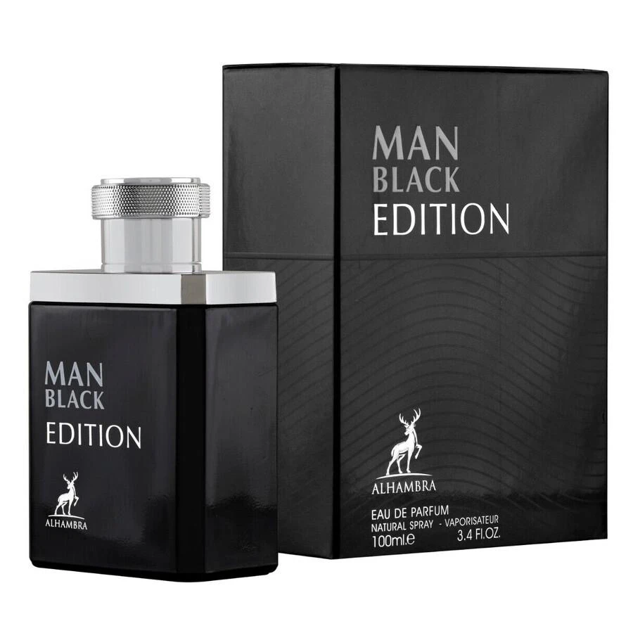 MAISON ALHAMBRA Men's Black Edition EDP Spray 3.4 oz Fragrances 6291108730201 1