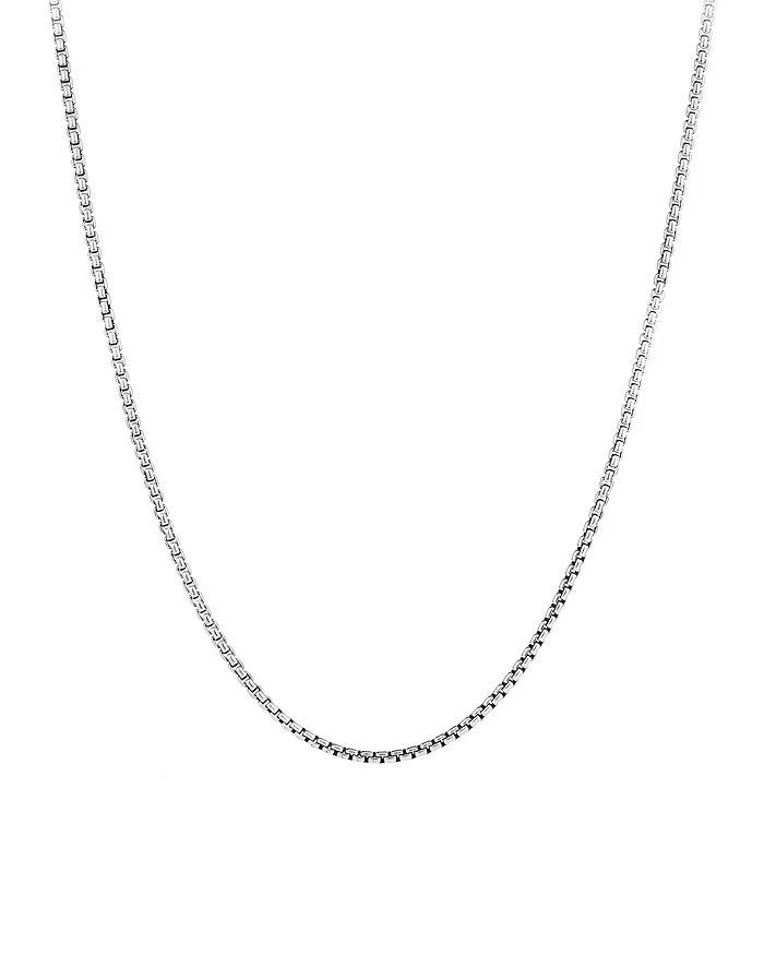 David Yurman Men's Sterling Silver Small Box Chain 18-26", 2.7mm 1