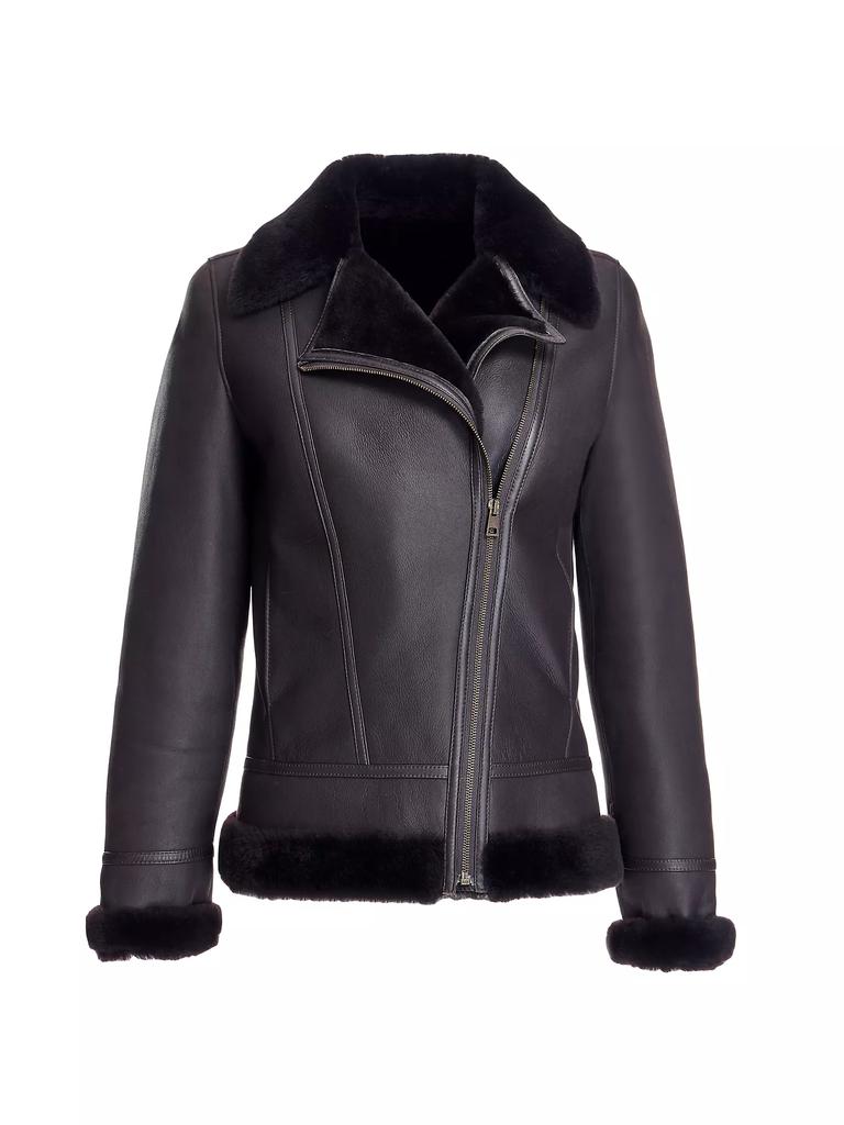 Maximilian Shearling Biker Jacket
