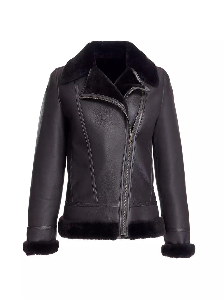 Maximilian Shearling Biker Jacket 1