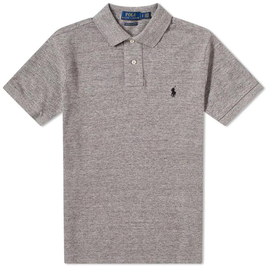 Ralph Lauren Classics Grey Embroidered Logo Polo Shirt