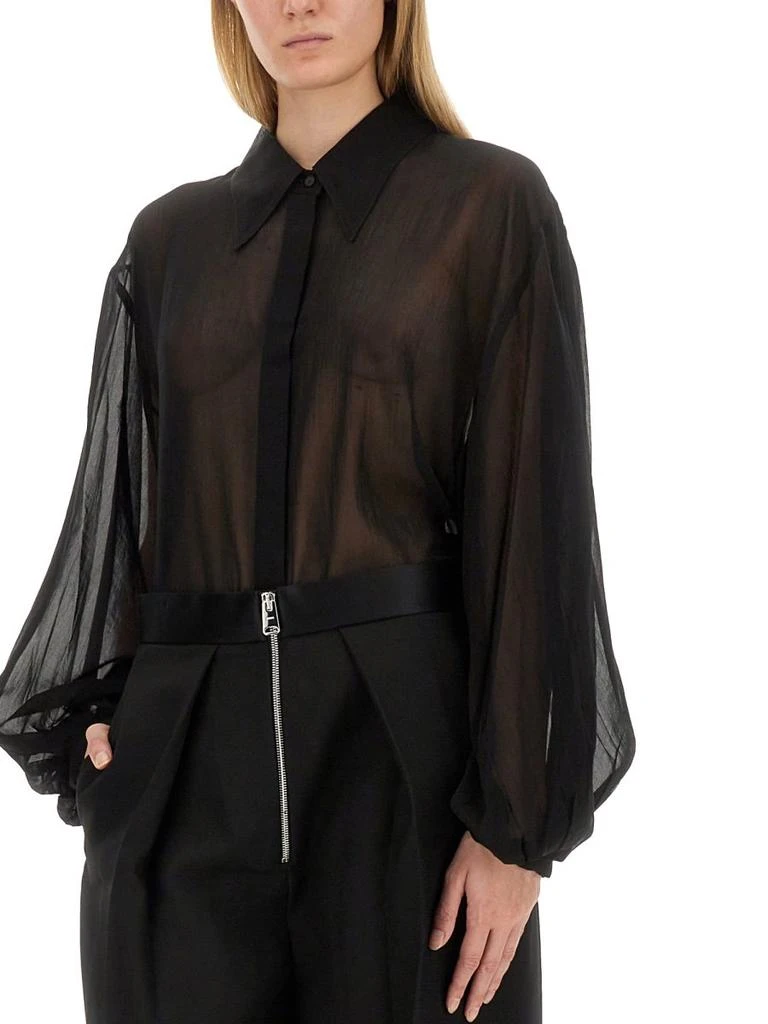 Khaite Khaite Long-Sleeved Sheer Top 4